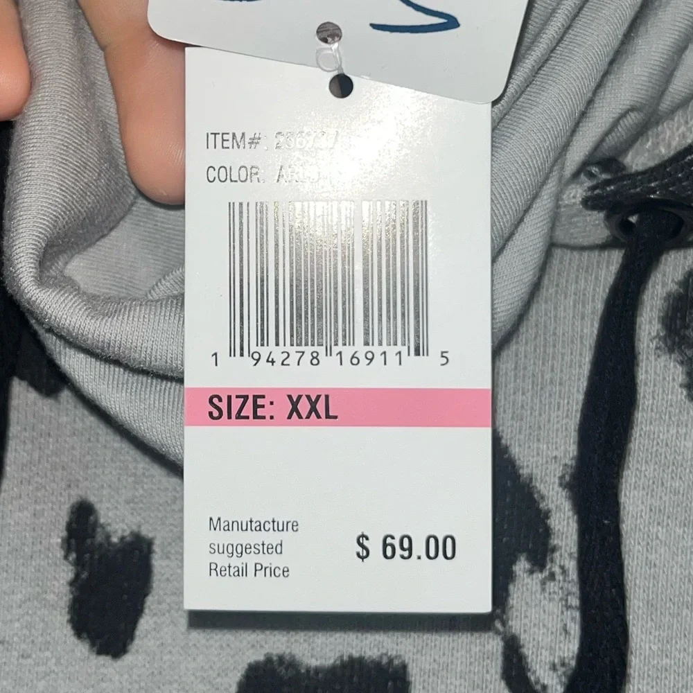 NWT Seven7 size XXL mask hoodie animal print - Picture 6 of 11